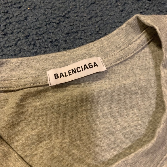 Grey BALENCIAGA Tee Size M - Picture 3 of 4
